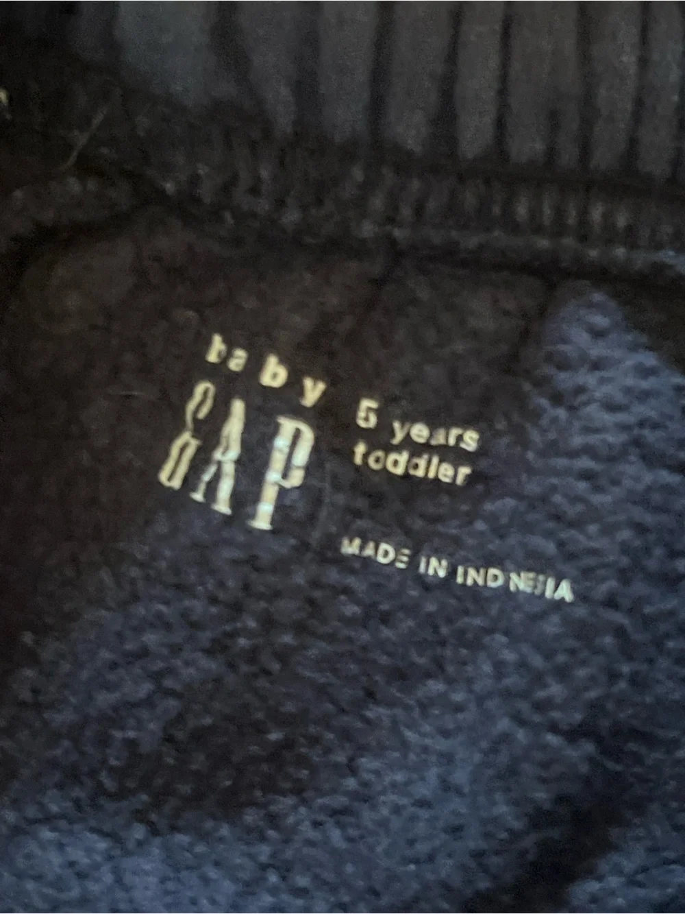 Gap Vintage Soft Fleece Hoodie and Joggers Set Navy Blue 5T Boys or Girls